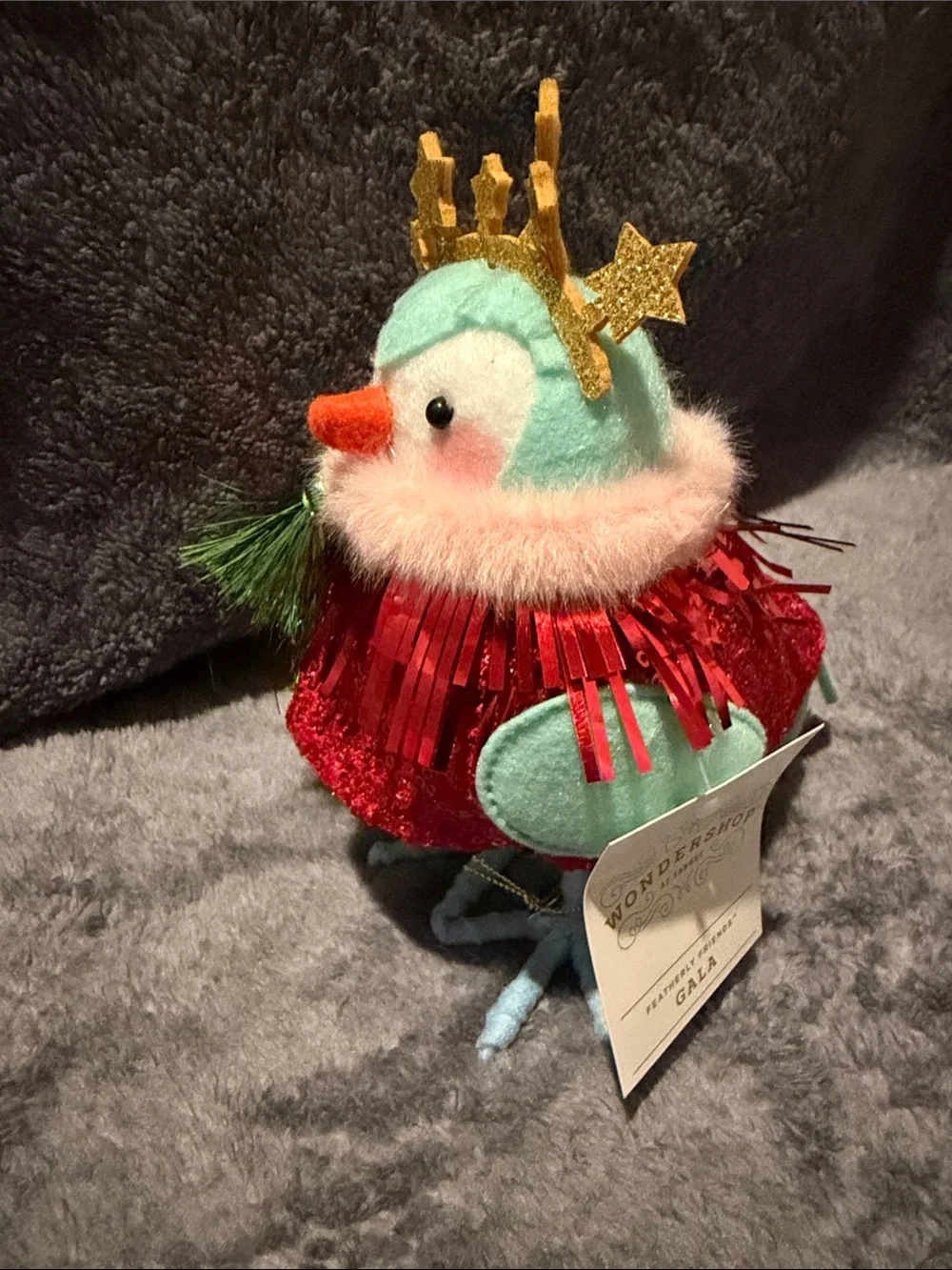Target Wondershop 2025 Featherly Friends Bird Gala with Red Tinsel Dress